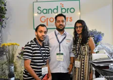 At the booth Kushal Savla, Umar Maser and Darshua Savla from Sand Pro Growers promoted their summer flowers.